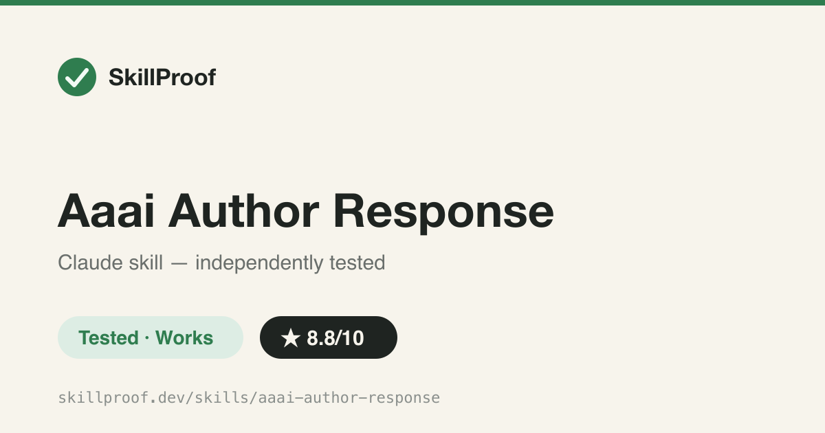 Aaai Author Response — Drafts AAAI rebuttals under the 2500-char, no-URL, no-new-results feedback rules