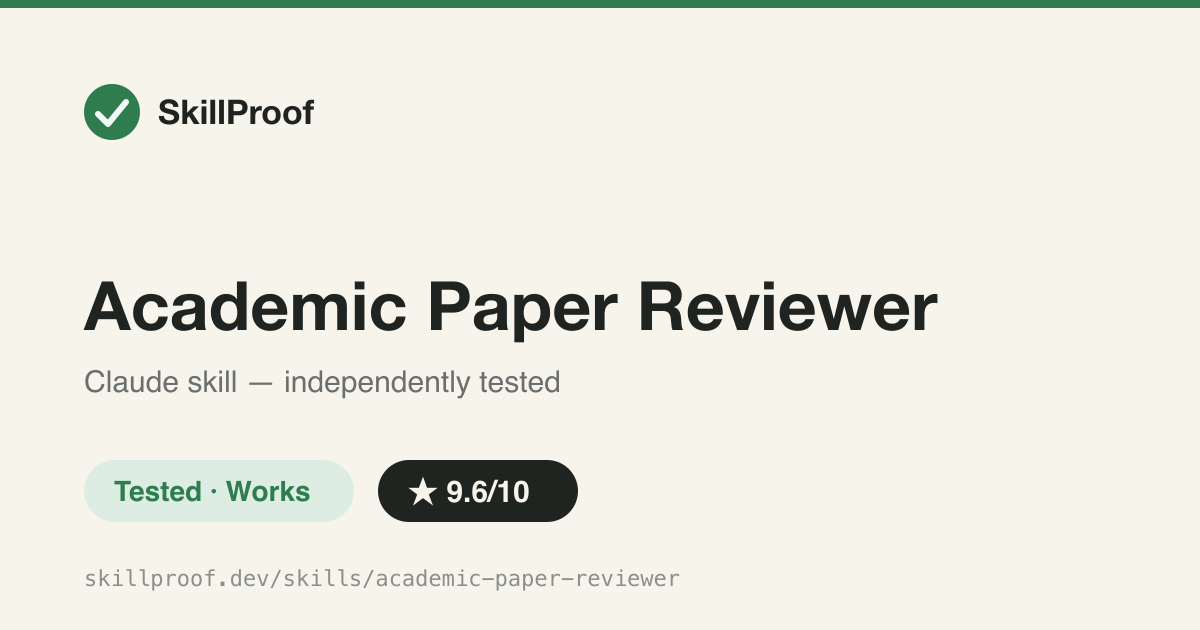 Academic Paper Reviewer — Simulates rigorous academic peer review across originality, methodology, results, and writing.