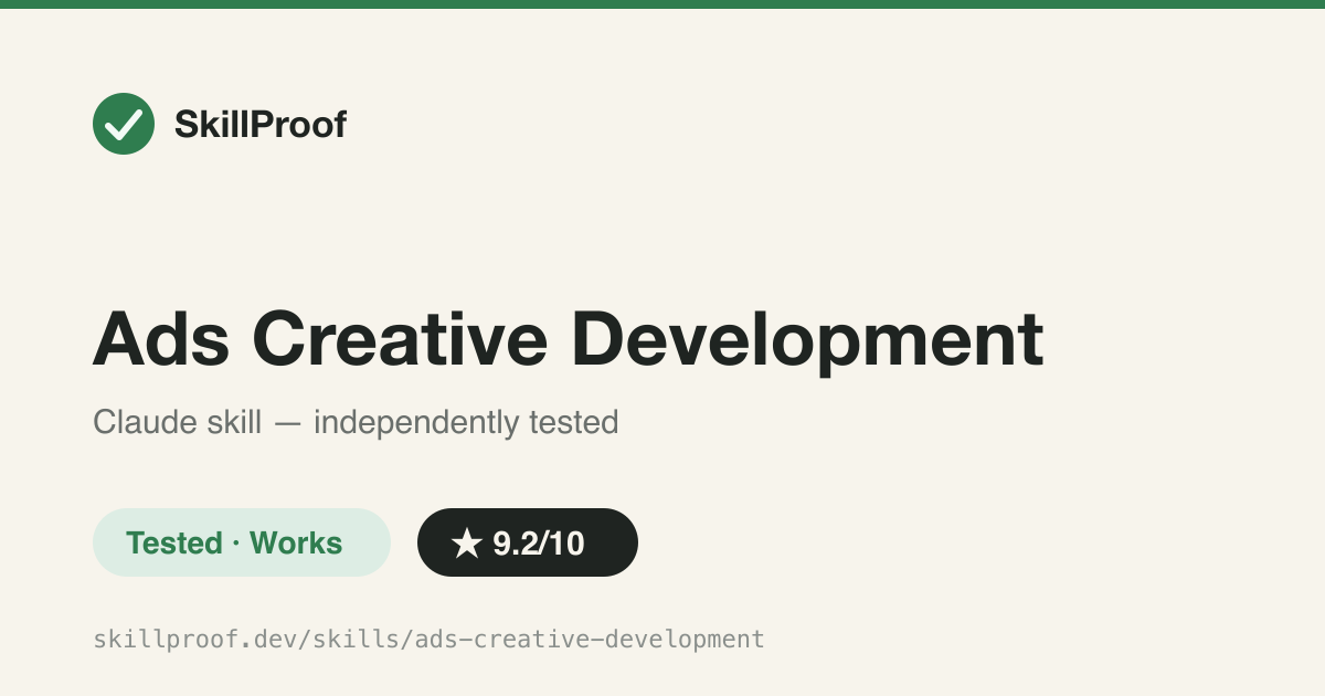 Ads Creative Development — Hook patterns, 15s video pacing, variation matrices, and sequential ad-creative testing