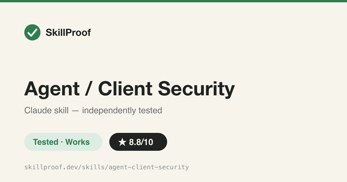 Agent / Client Security — Hardening playbook for native agents shipped onto machines you don't control