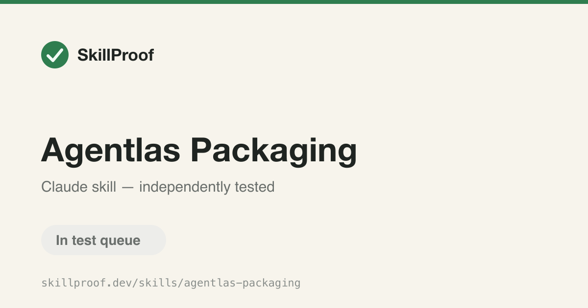 Agentlas Packaging — Convert or repair an existing agent so it packages cleanly into Agentlas architecture.