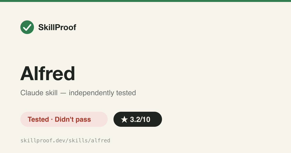 Alfred — Alias for the Alfred Dev plugin; its installer widens your permissions