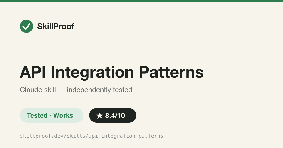 API Integration Patterns — Subprocess-safe API/CLI patterns: no shell=True, whitelisted commands, retry backoff, token validation.