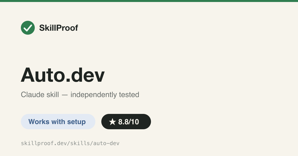 Auto.dev — VIN decode, listings, recalls and payment-calc APIs for AI agents, gated behind an Auto.dev account