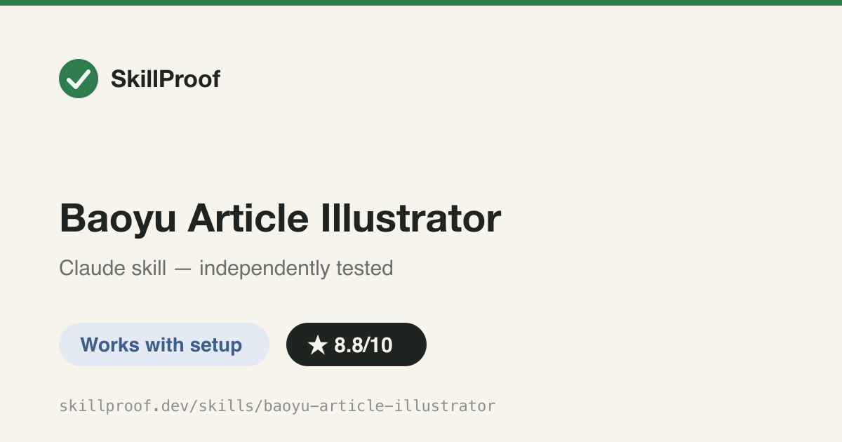 Baoyu Article Illustrator — Analyzes an article, plans Type x Style x Palette illustrations, and writes reproducible image prompts.