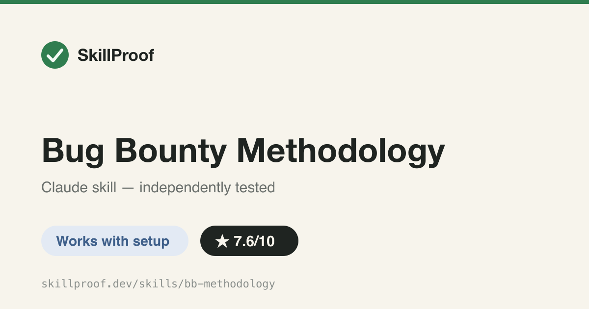 Bug Bounty Methodology — Orchestrates the five-phase bug bounty hunting workflow and routes to other skills.
