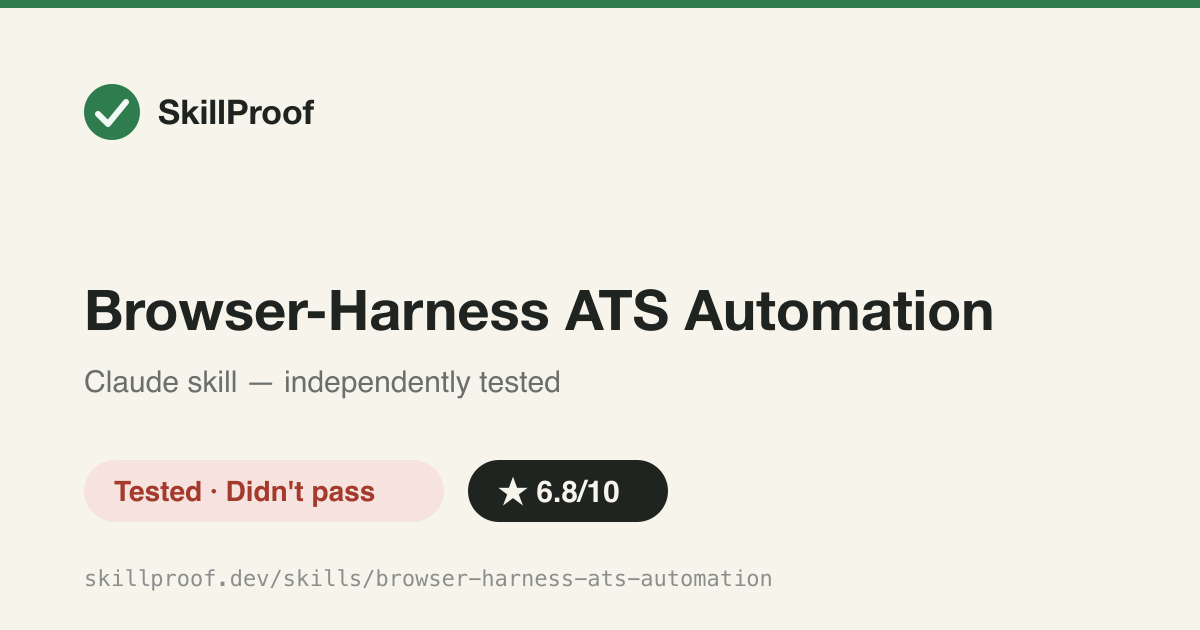 Browser-Harness ATS Automation — CDP + iframe patterns for auto-filling Ashby/Greenhouse/Workday job applications