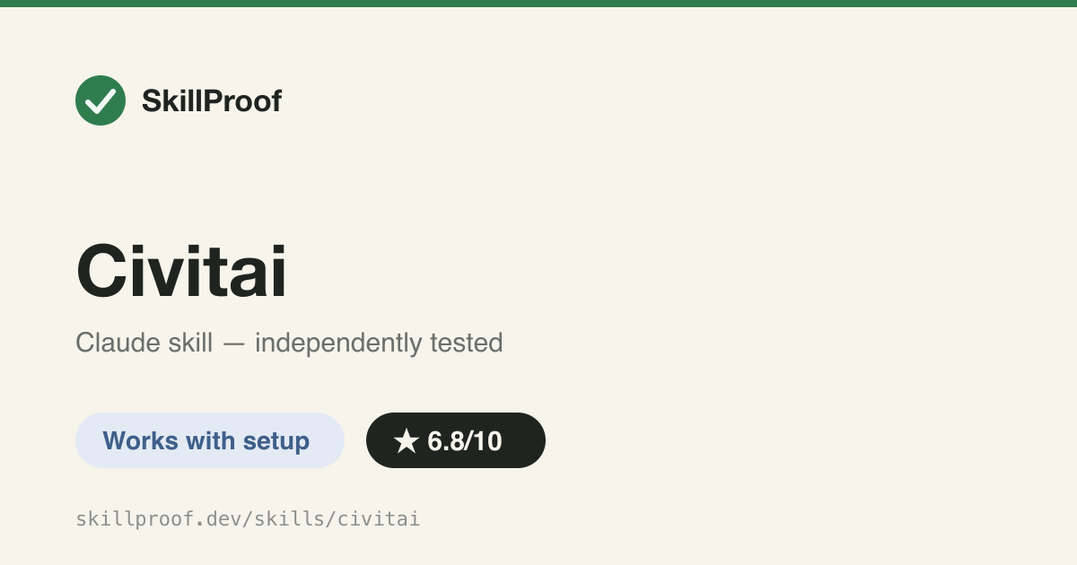 Civitai — Search, download, and wire Civitai models into local ComfyUI via comfyui-mcp