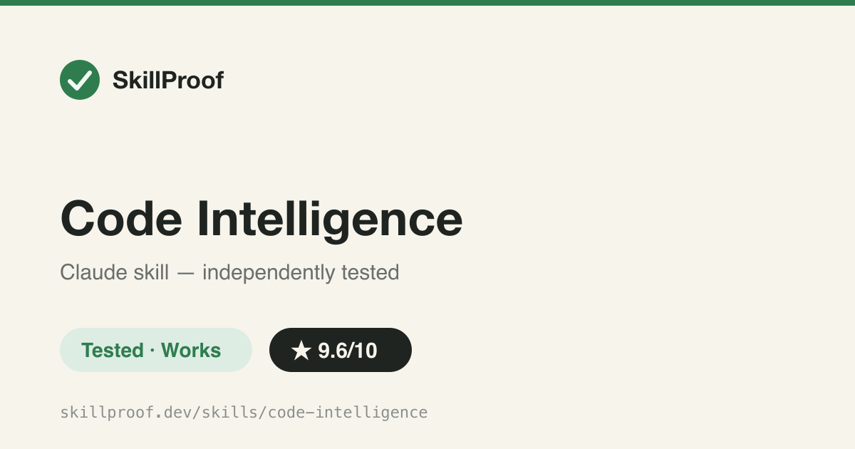 Code Intelligence — Disciplined LSP-vs-rg-vs-fuzzy search precedence with position-anchoring and forced disclosure of tool substitutions.