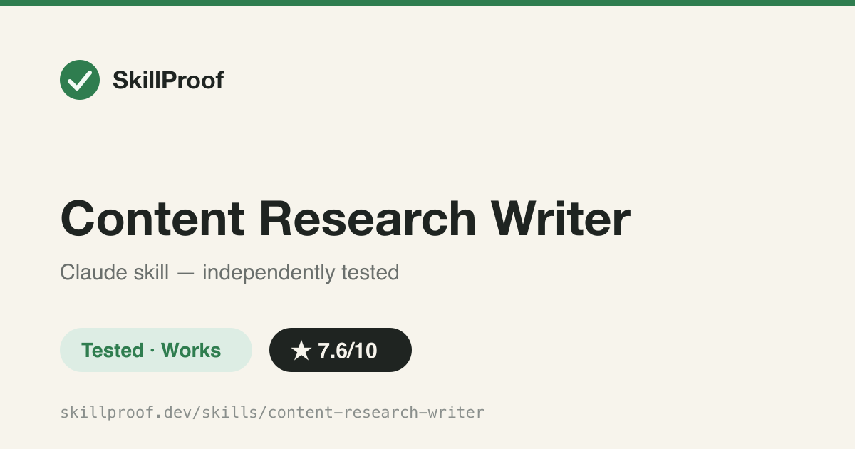 Content Research Writer — Outline, hook options and section-by-section feedback for long-form drafts