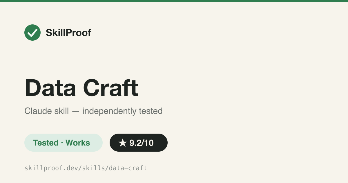 Data Craft — Six themed, self-contained HTML data briefings with matched visual voice per theme.
