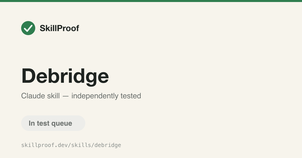 Debridge — Build cross-chain bridges and token transfers between Solana and EVM chains with deBridge.