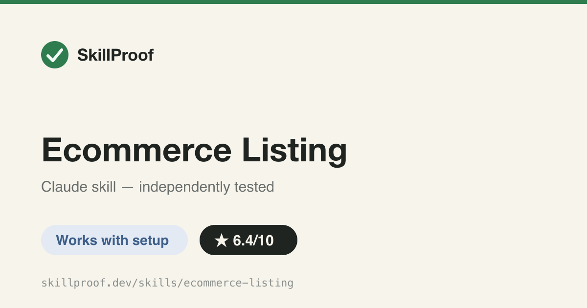 Ecommerce Listing — Extracts paginated product listings with price, rating, and image from any store.