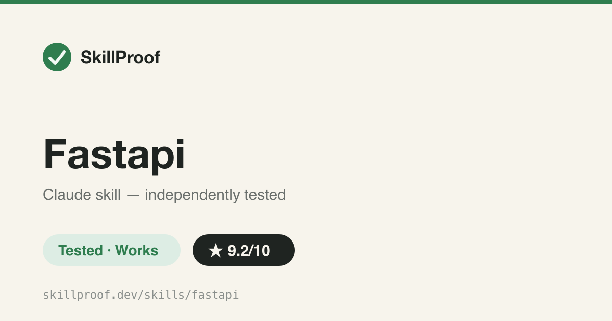 Fastapi — Enforces modern FastAPI/Pydantic conventions: Annotated params, response models, no Ellipsis