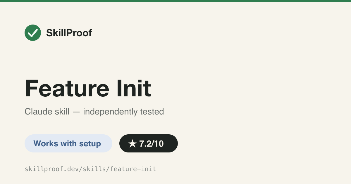 Feature Init — Scaffolds a feature.md + branch + tracker entry for the Disciplined Agentic Engineering pipeline.