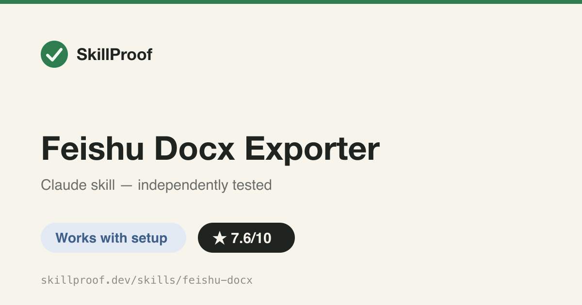 Feishu Docx Exporter — CLI to export, create, and manage Feishu/Lark cloud docs as Markdown