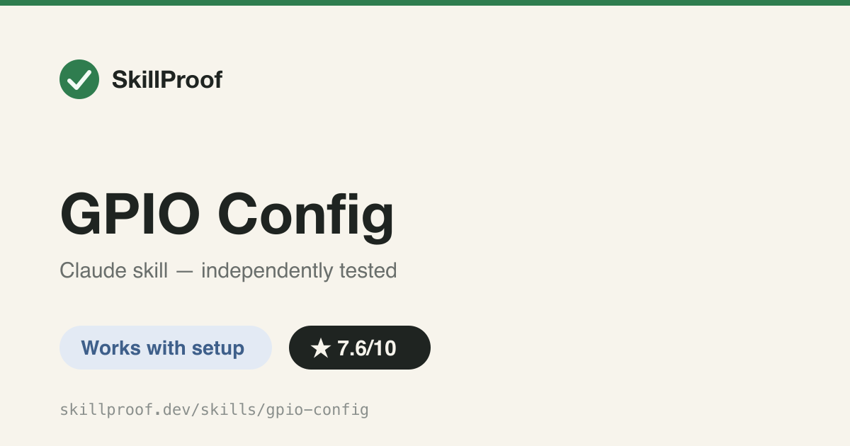 GPIO Config — GPIO pin assignment, conflict validation, and init code for Pi and ESP32.