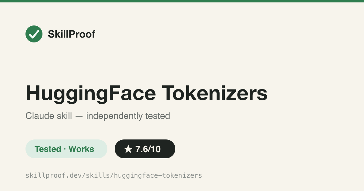 HuggingFace Tokenizers — Trains and runs fast Rust-based tokenizers with BPE, WordPiece, or Unigram.