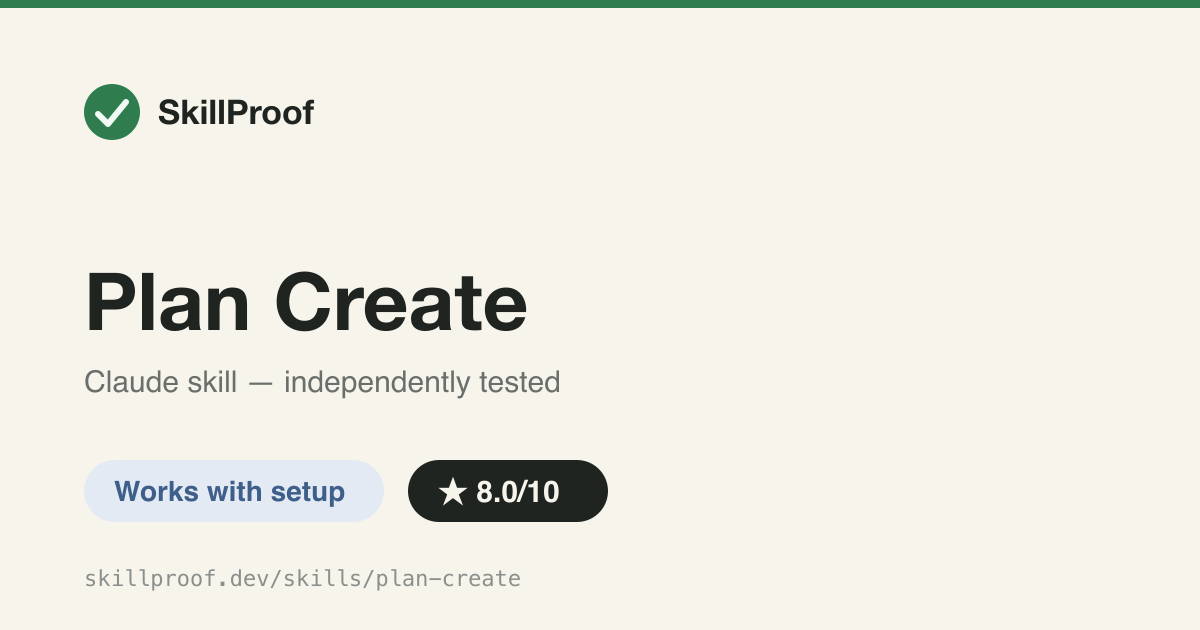 Plan Create — Turns a feature request into a TDD task-and-dependency plan for autonomous parallel execution.