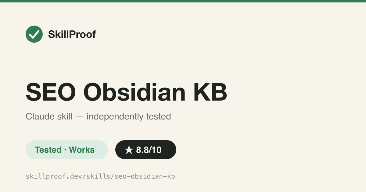 SEO Obsidian KB — Crawls a sitemap and turns every page into a linked Obsidian note