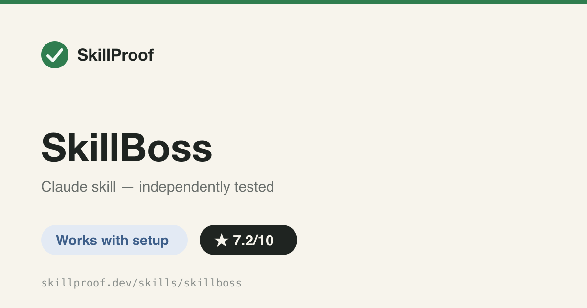 SkillBoss — One paid CLI gateway to 359 AI/vendor APIs — image, video, TTS, scraping, DB, auth, deploy.