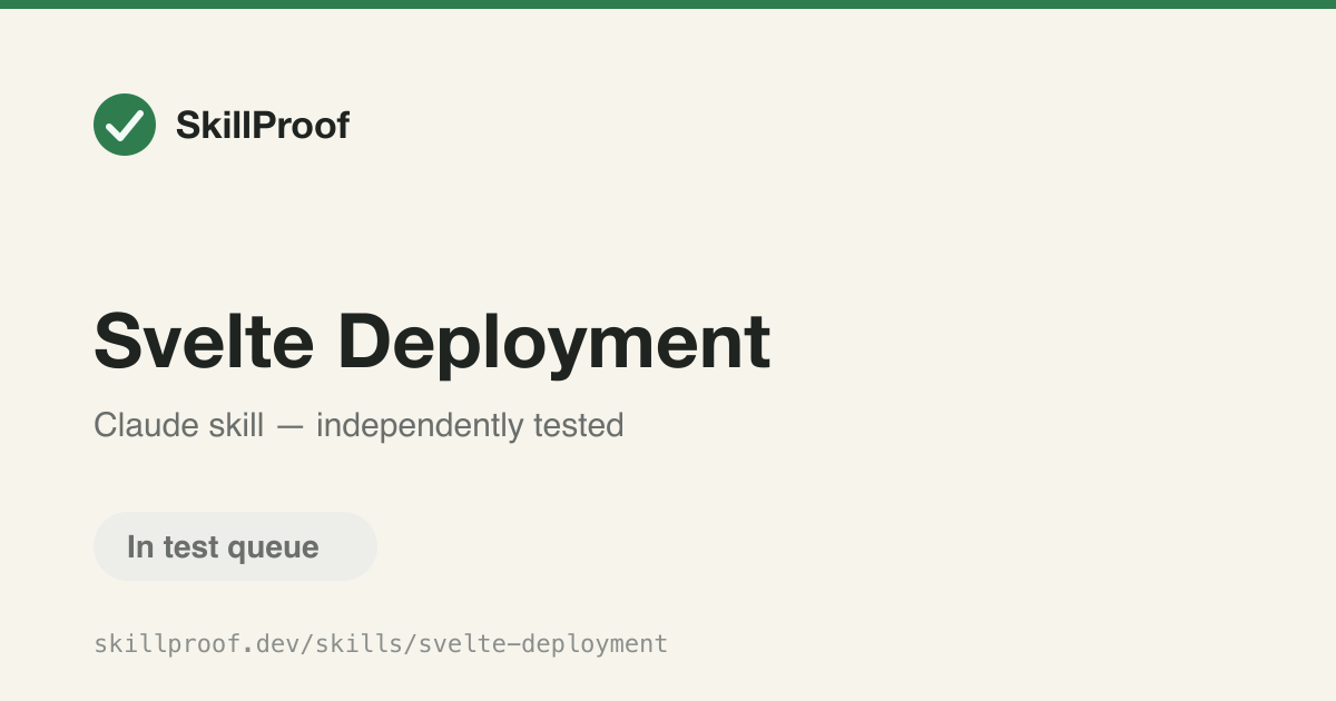 Svelte Deployment — Guides Svelte adapters, Vite config, pnpm setup, and production build deployment.