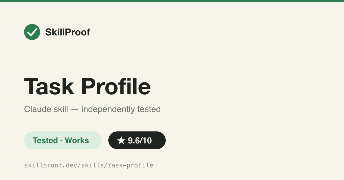 Task Profile — Mines your Claude Code/Cowork session history into a task profile, coaching panel, and skill proposals.