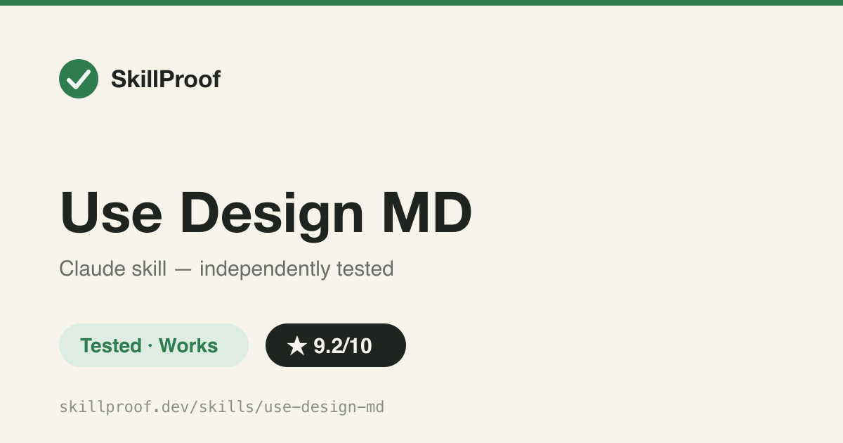 Use Design MD — Fetches a Korean brand's real design.md tokens and applies them to your UI