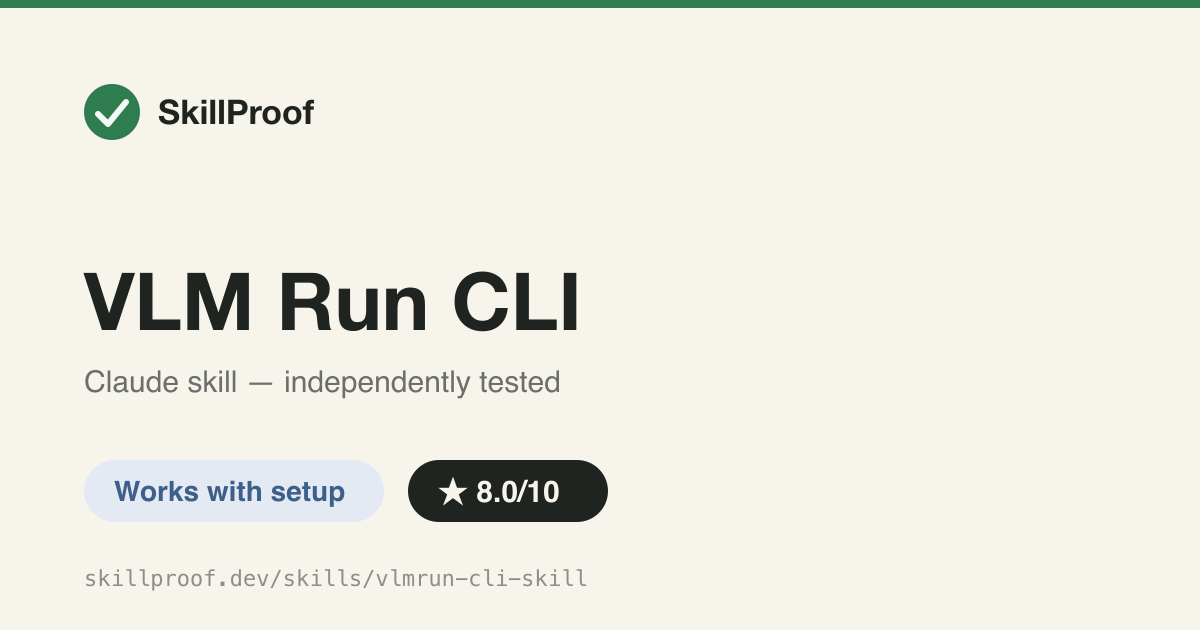 VLM Run CLI — Drive the vlmrun CLI to OCR, extract, and analyze images/video/PDFs