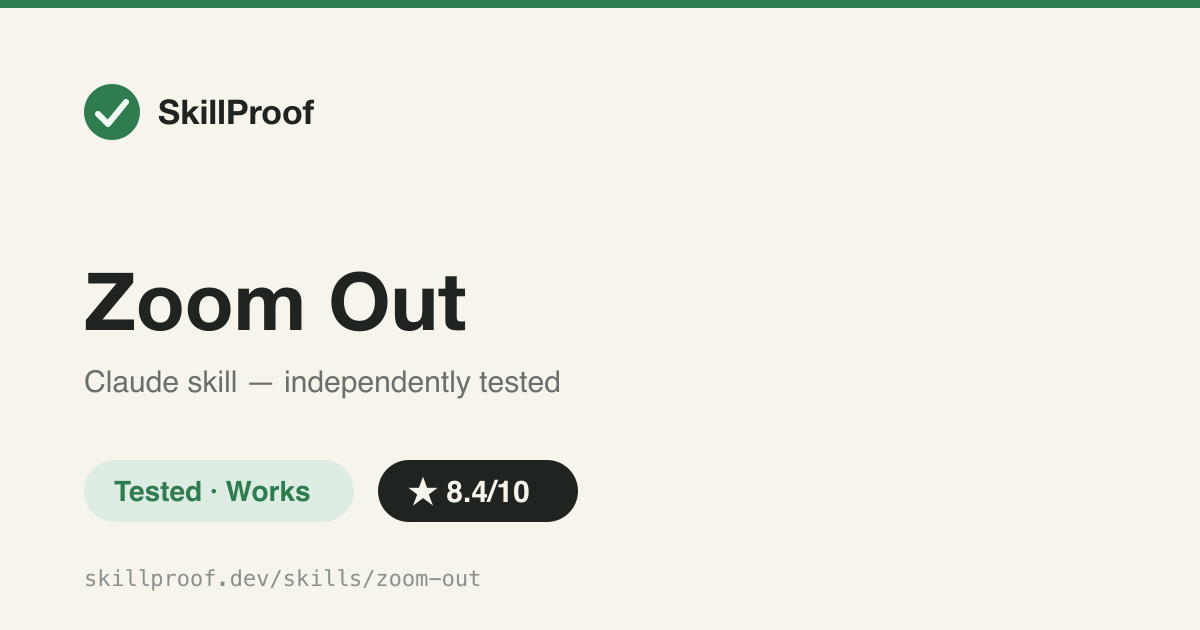Zoom Out — Orientation skill: fan out across code structure, docs, and history, then synthesize one map